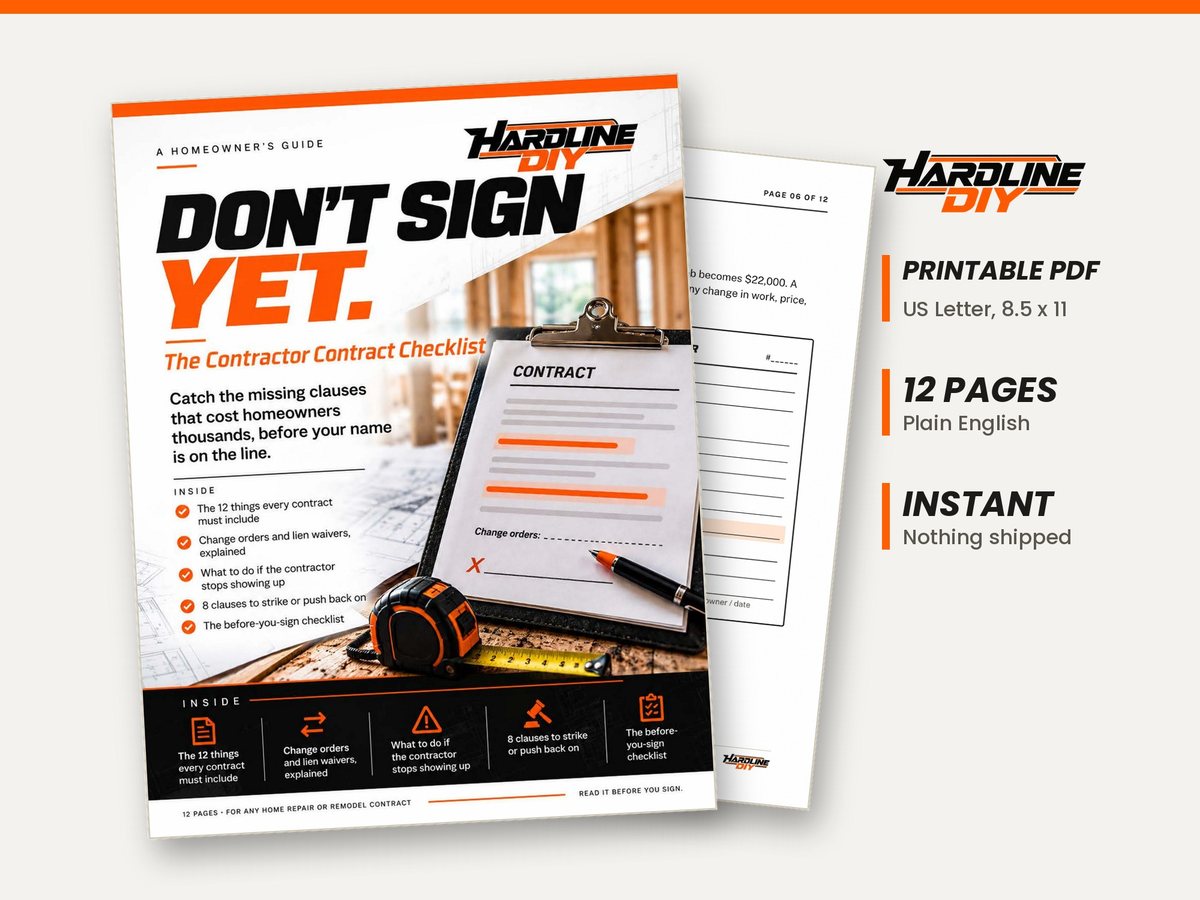 Don't Sign Yet by Hardline DIY